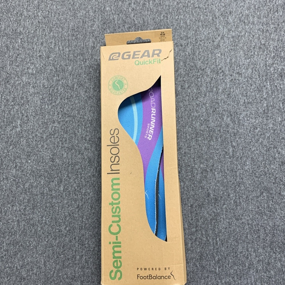 R-Gear QuickFit Semi-Custom Insoles Powered by FootBalance US MEN'S 10.5-11.5